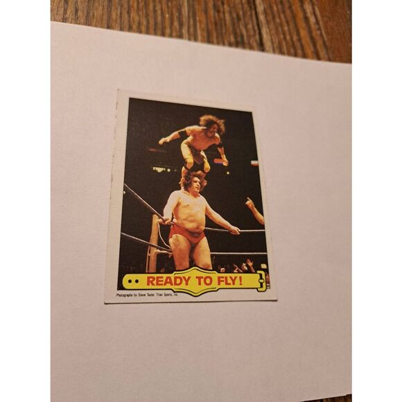 Vintage 1985 WWF Ready to Fly Card 53 Jimmy Superfly Snuka Andre the Giant Topps - Picture 1 of 4